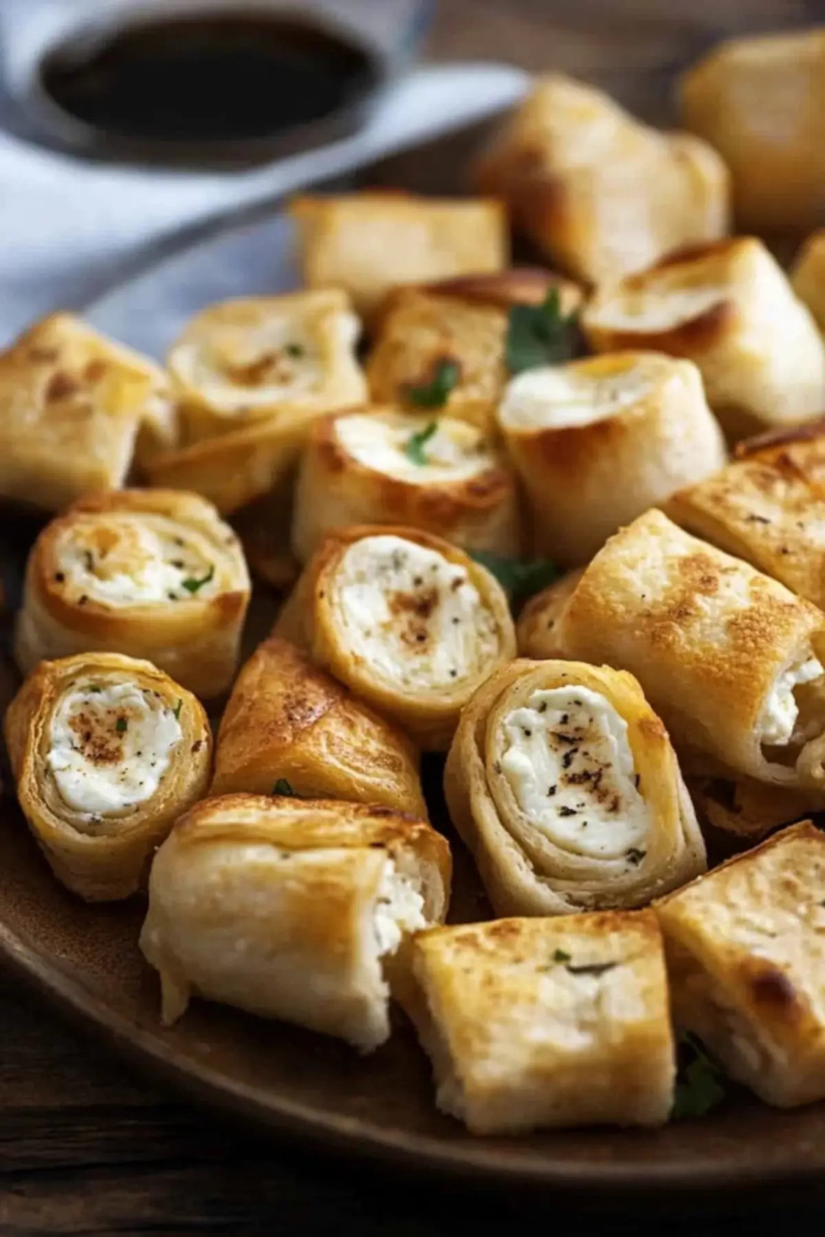 Cream cheese tortilla bites