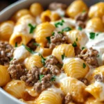 Creamy Beef and Shells