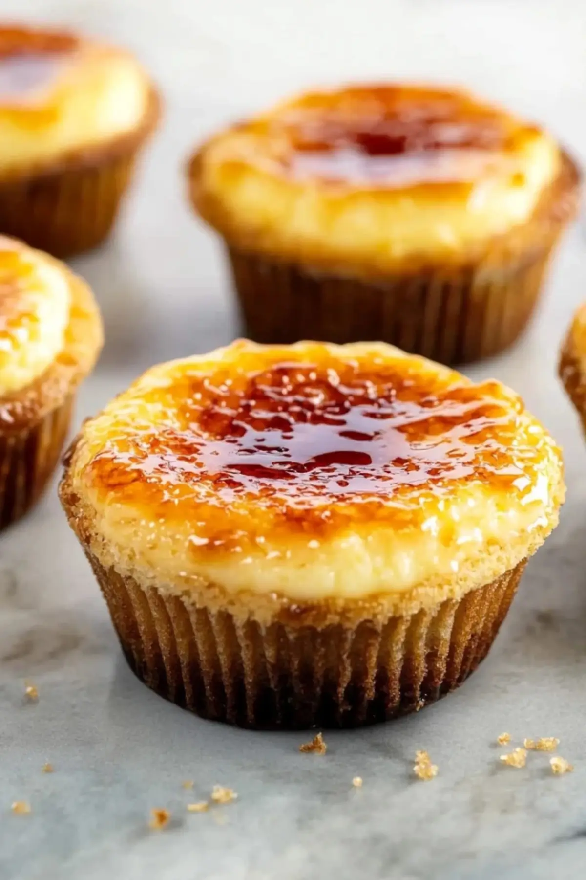 Crème Brûlée Cheesecake Cupcakes