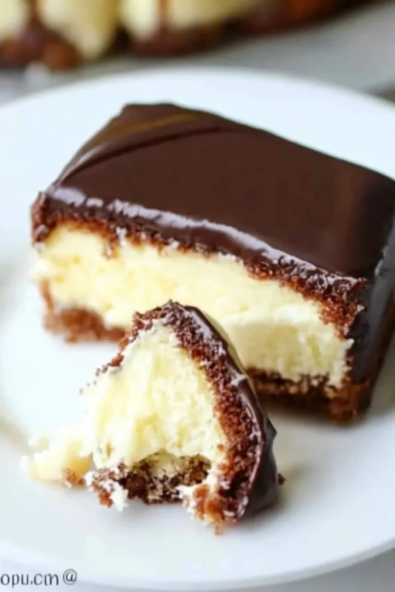 Easy Boston Cream Poke Cake