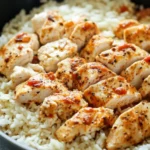 Easy One Pot Queso Chicken and Rice