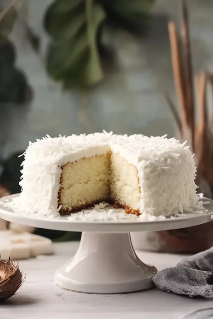 Homemade Coconut Cake