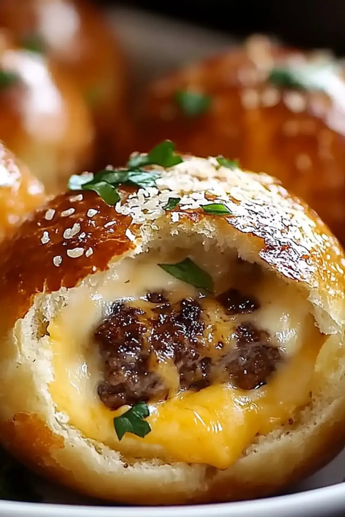 Irresistible Garlic Parmesan Cheeseburger Bombs