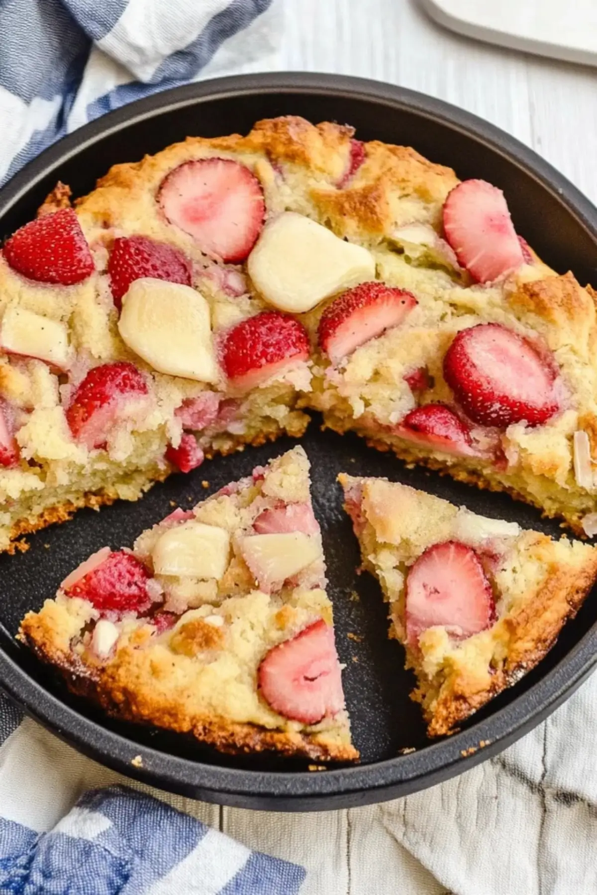Keto Strawberry Rhubarb Scones