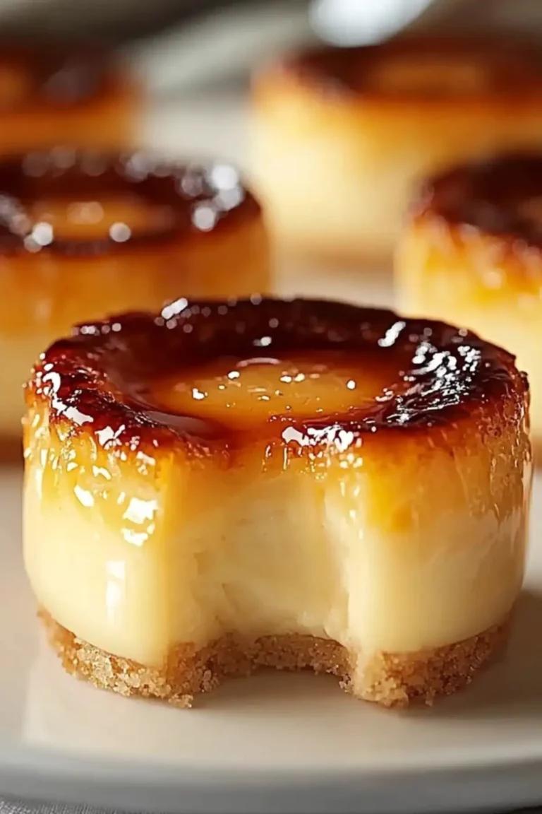 Mini Creme Brulee Cheesecakes