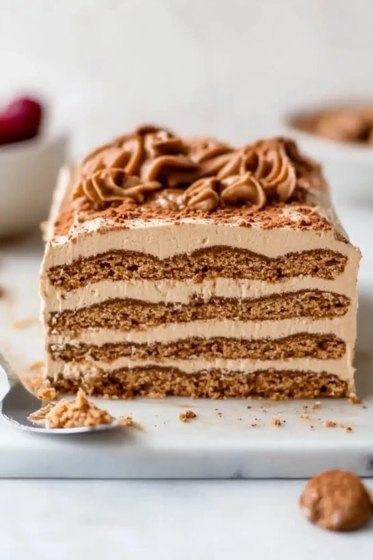 No Bake Cookie Butter Icebox Cake