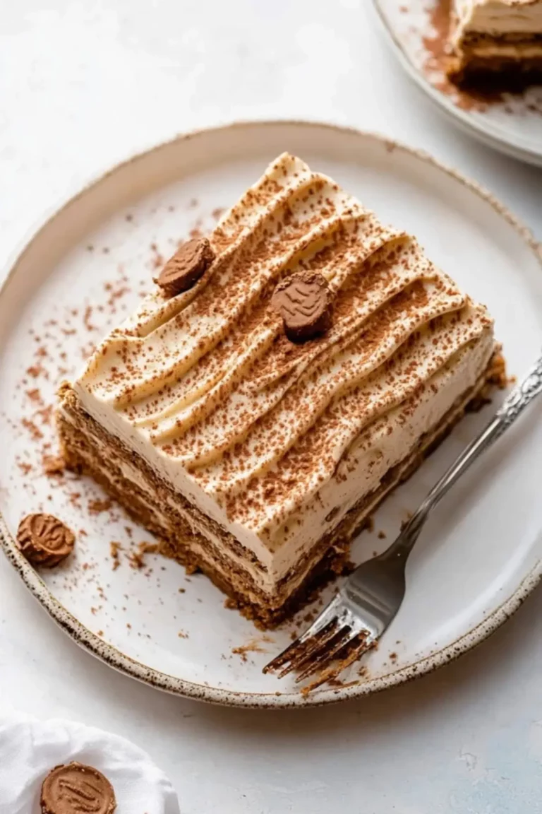 No Bake Cookie Butter Icebox Cake