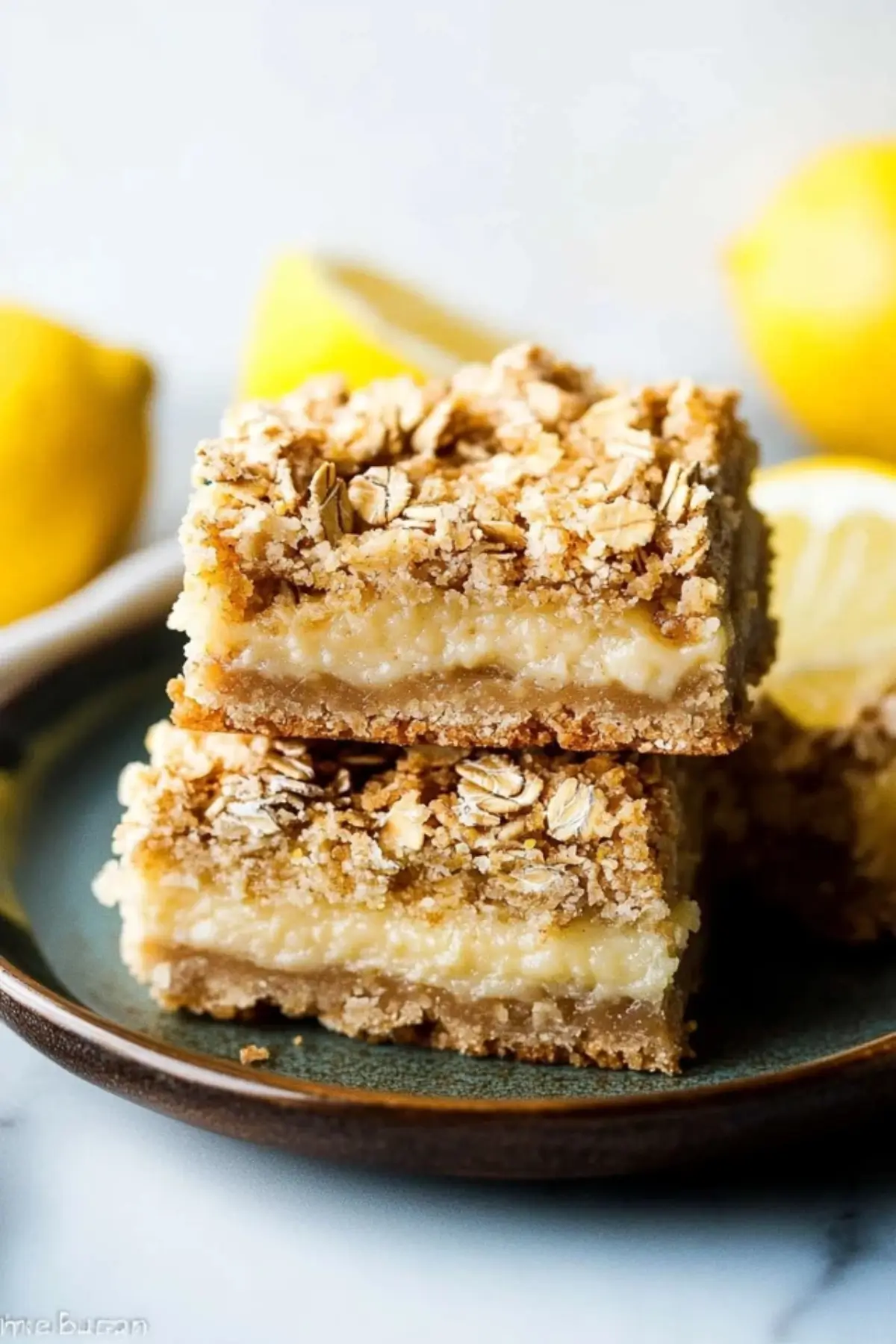 Oatmeal Lemon Crumble Bars