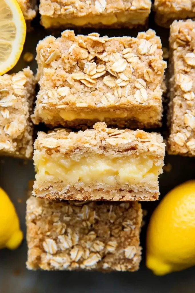 Oatmeal Lemon Crumble Bars