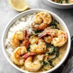 One Pan Dairy Free Creamy Garlic Shrimp