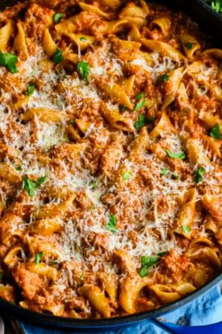 One Pan Pasta Bolognese