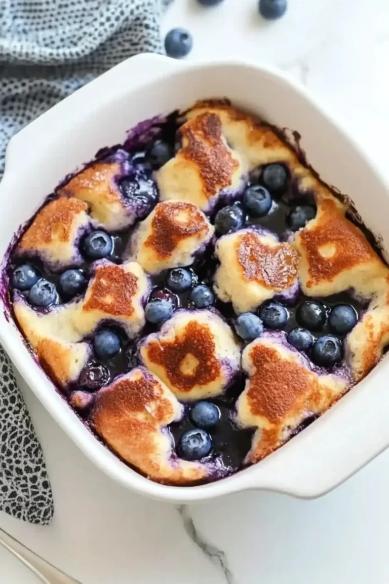 Overnight Blueberry French Toast Casserole