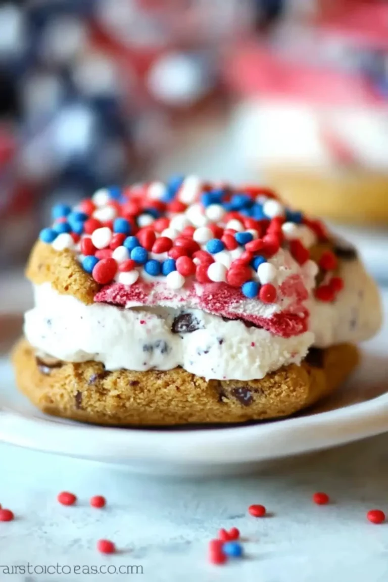 Patriotic Ice Cream Sandwiches