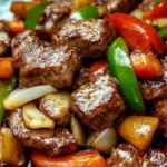 Pepper Steak with Bell Peppers and Onion