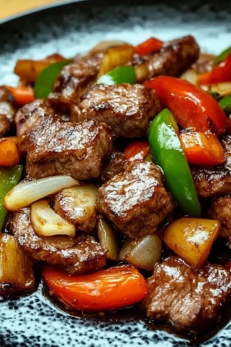 Pepper Steak with Bell Peppers and Onion