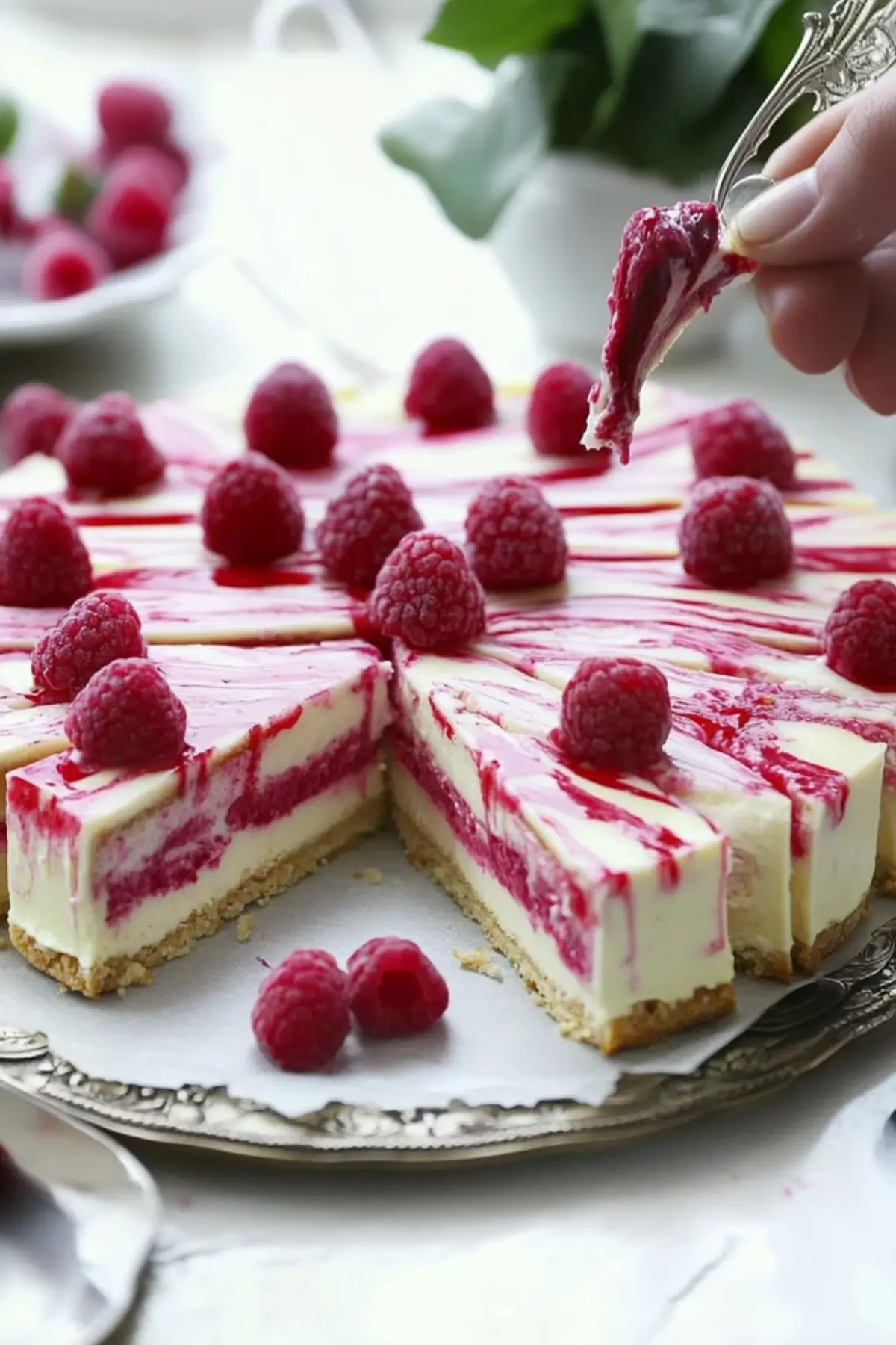 Raspberry cheesecake