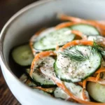 Raw Carrot and Cucumber Salad with a Creamy Dill VinaigretteHomemade Bread Recipe for Beginners