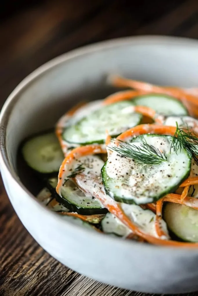 Raw Carrot and Cucumber Salad with a Creamy Dill VinaigretteHomemade Bread Recipe for Beginners