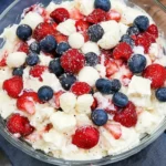 Red White and Blue Cheesecake Salad