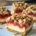 Rhubarb Cheesecake Squares