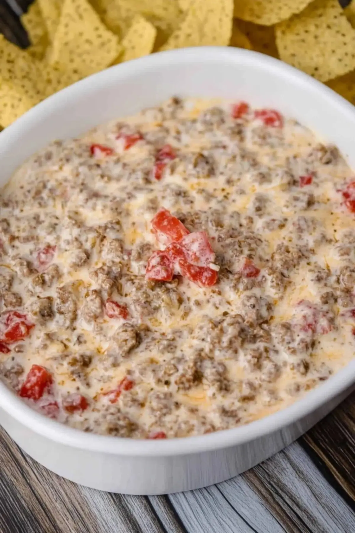 Sausage Cream Cheese Rotel Dip