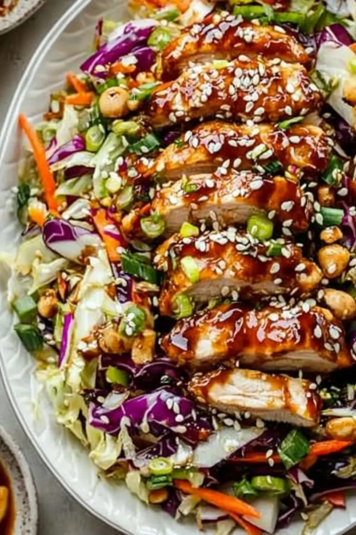 Sesame Chicken Cabbage Crunch Salad