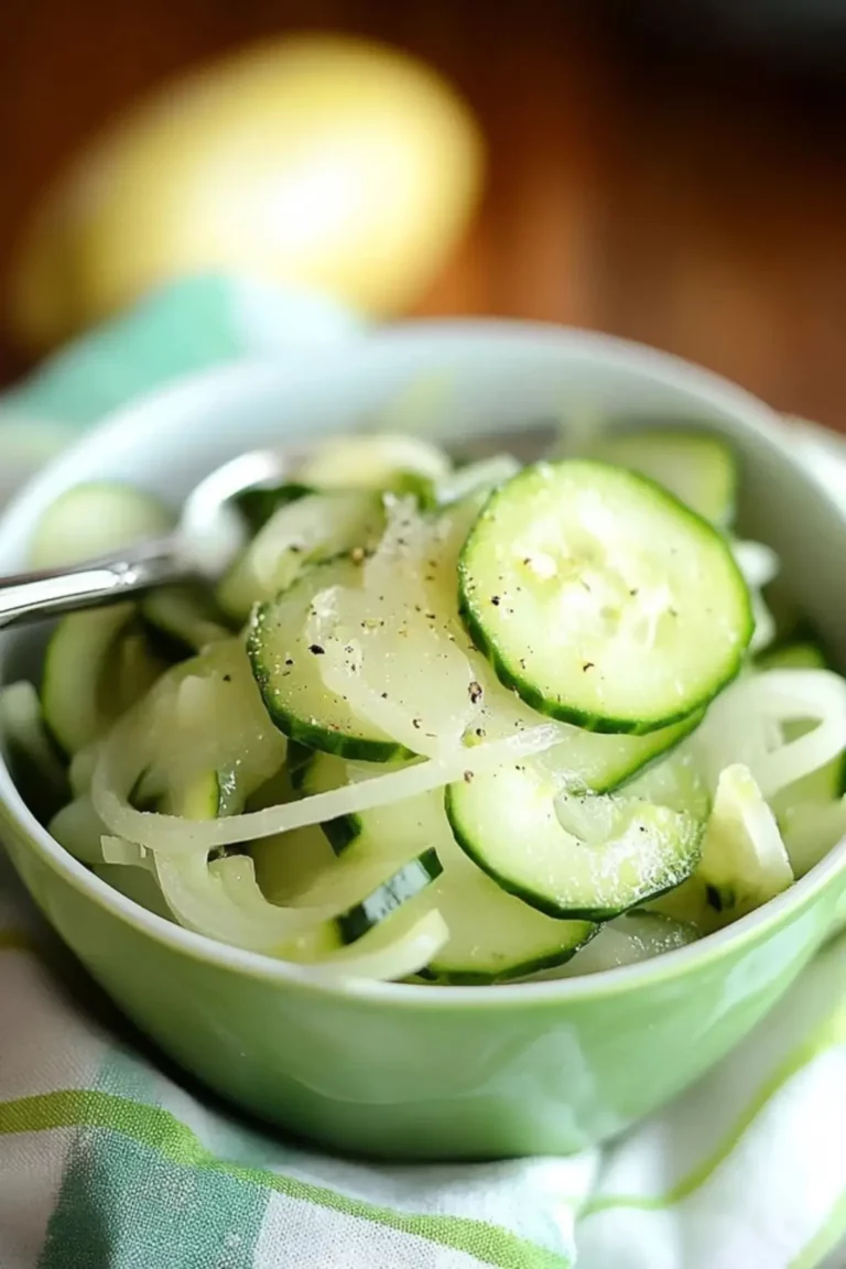 Simple Cucumber and Onion Salad