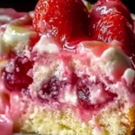Strawberry Earthquake Cake