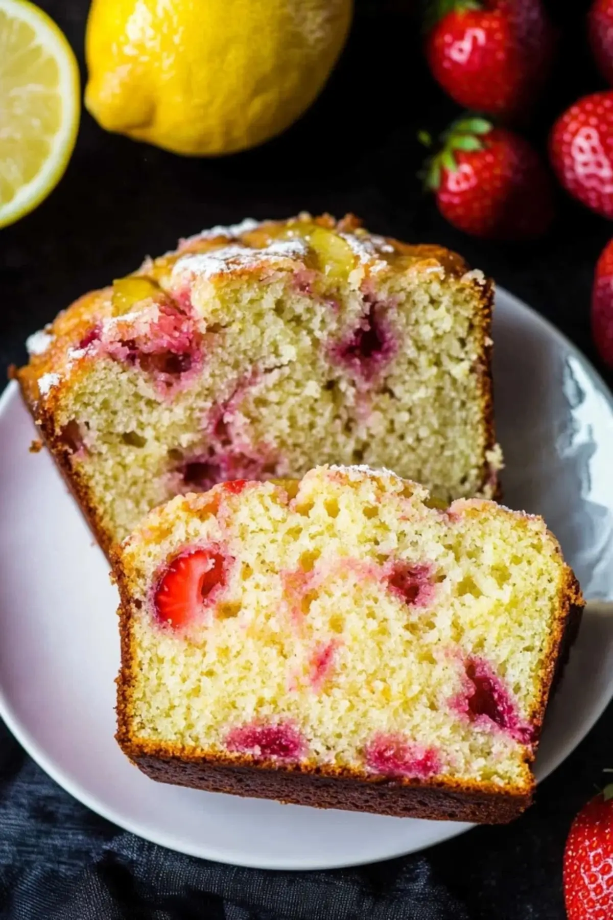 Strawberry Lemonade Quick Bread