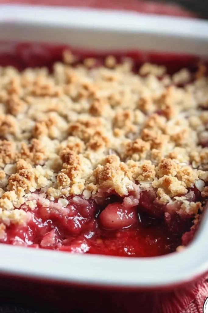 Strawberry Rhubarb Crumble