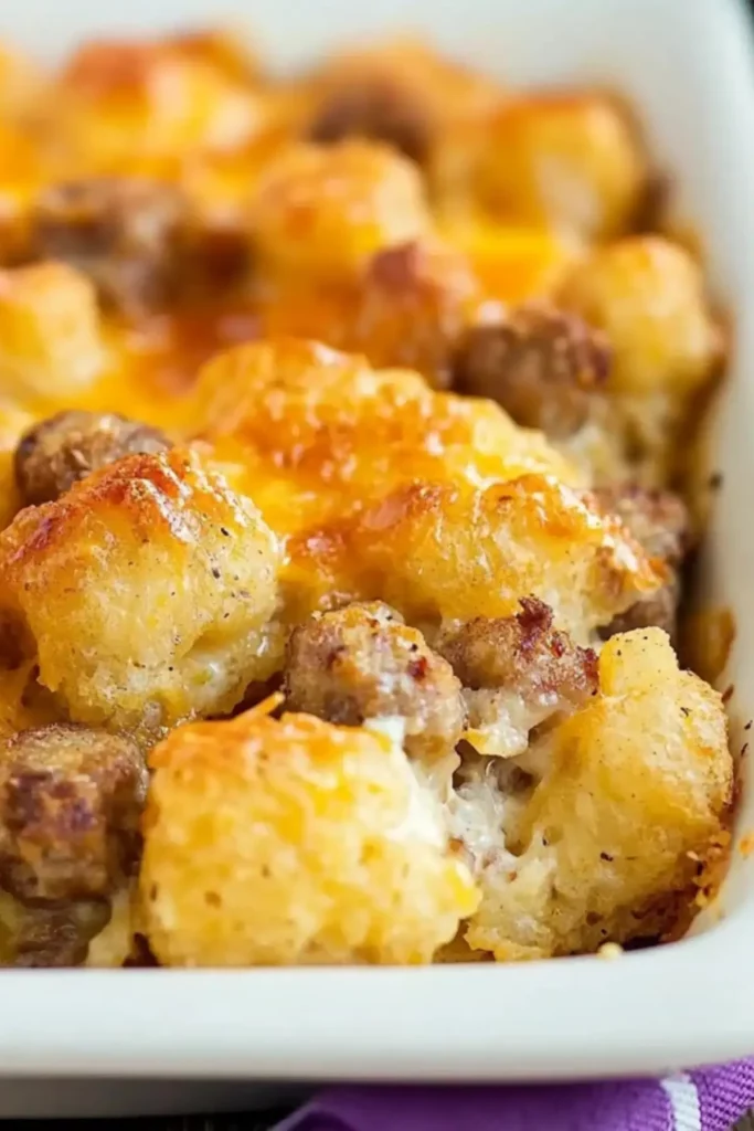 Tater Tot Sausage Breakfast Casserole