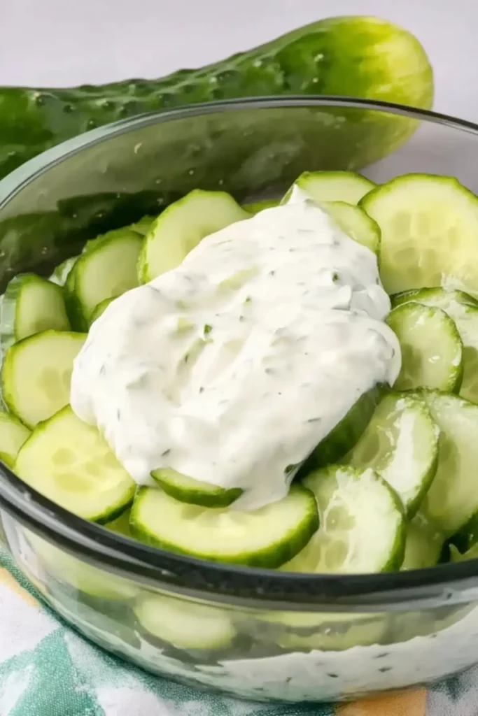 The Best Creamy Cucumbers