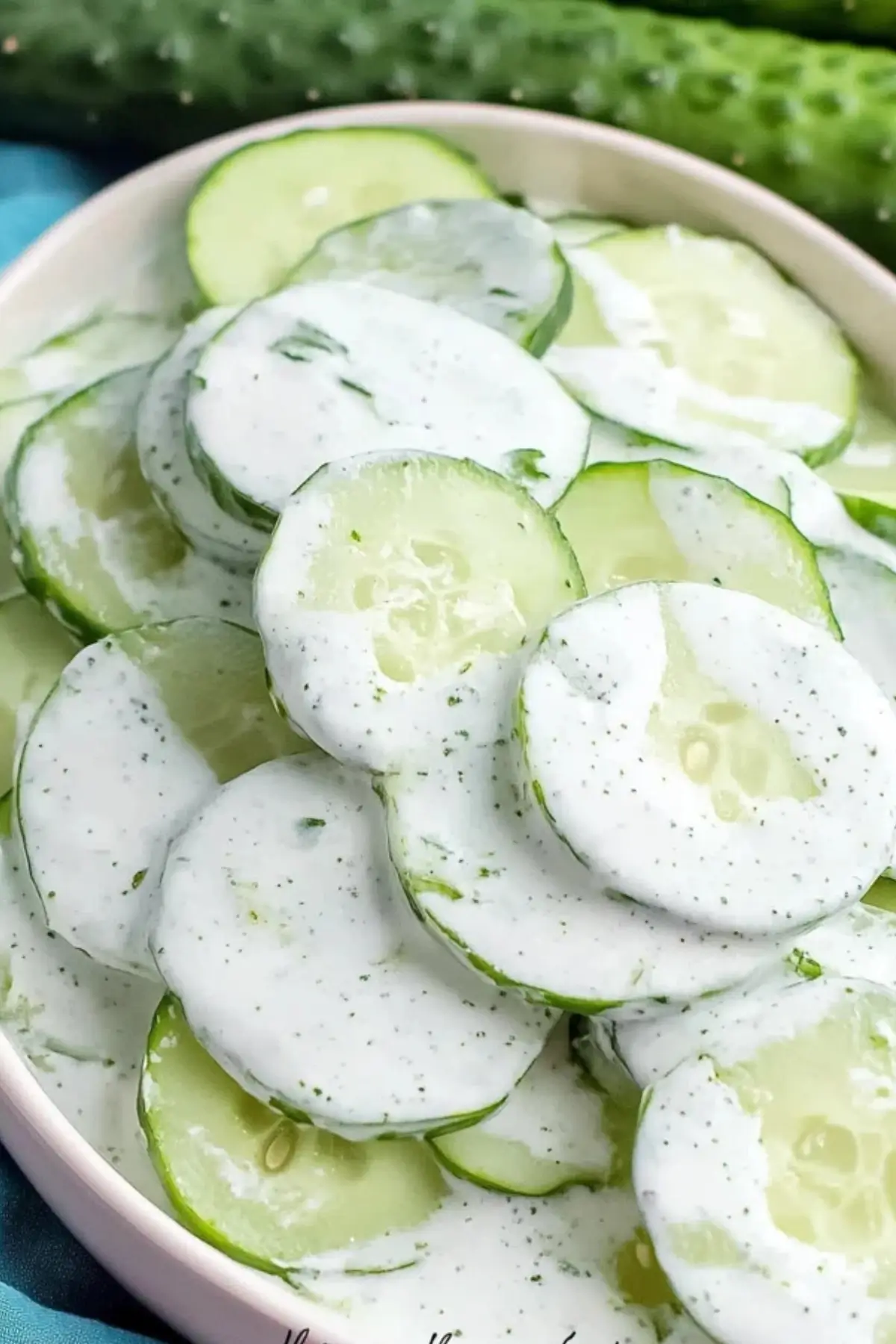 The Best Creamy Cucumbers