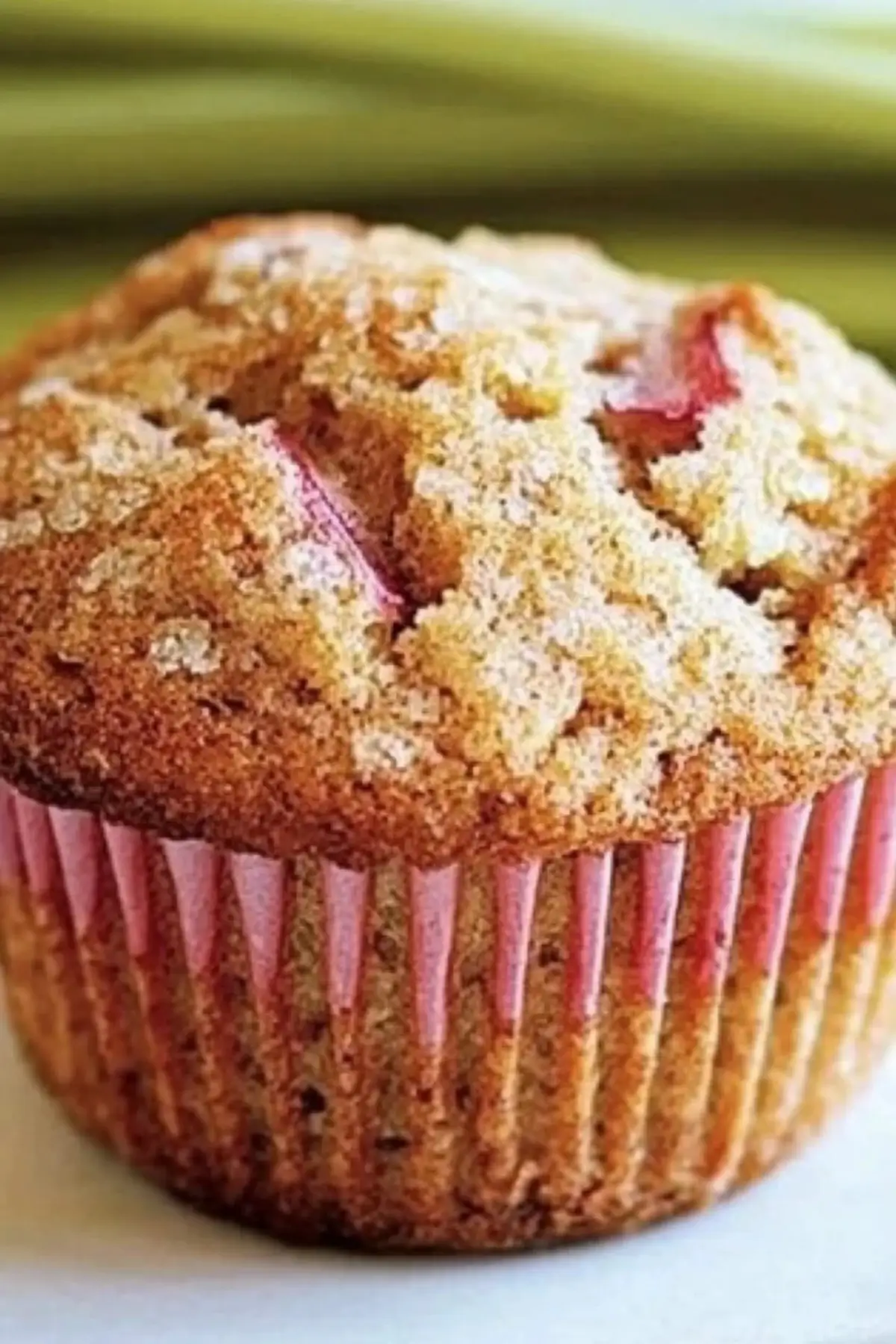 cinnamon rhubarb muffins