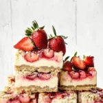 strawberry rhubarb cheesecake bars