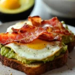 Avocado Toast with Bacon and Egg