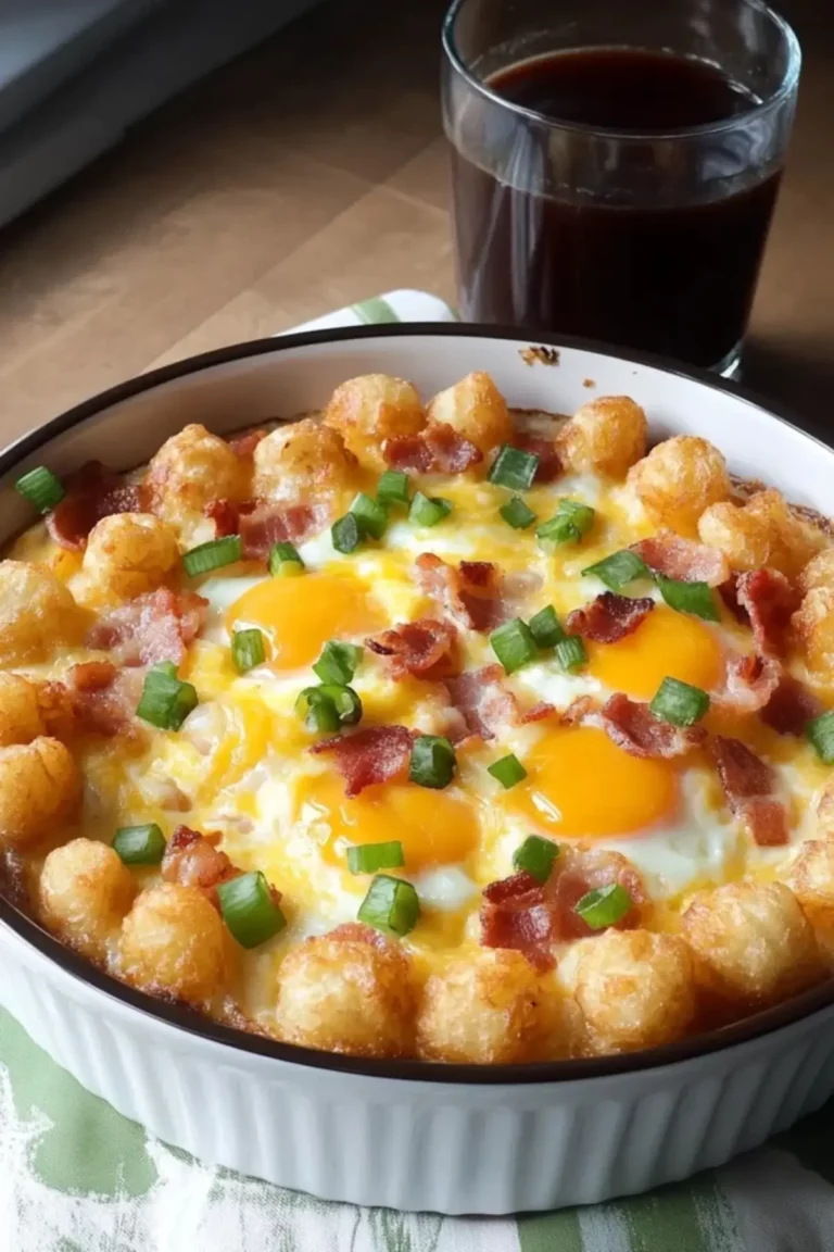 Bacon Egg and Tater Tot Casserole