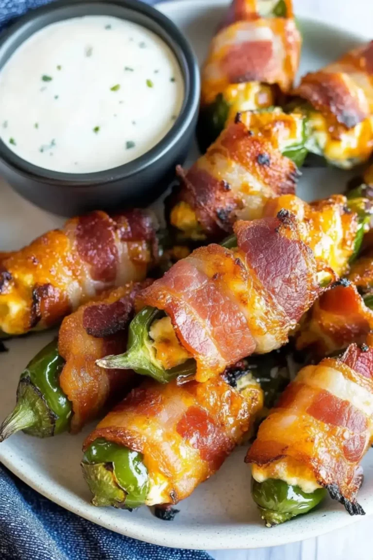 Bacon Wrapped Jalapeno Poppers