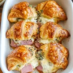 Baked Ham and Cheese Croissants