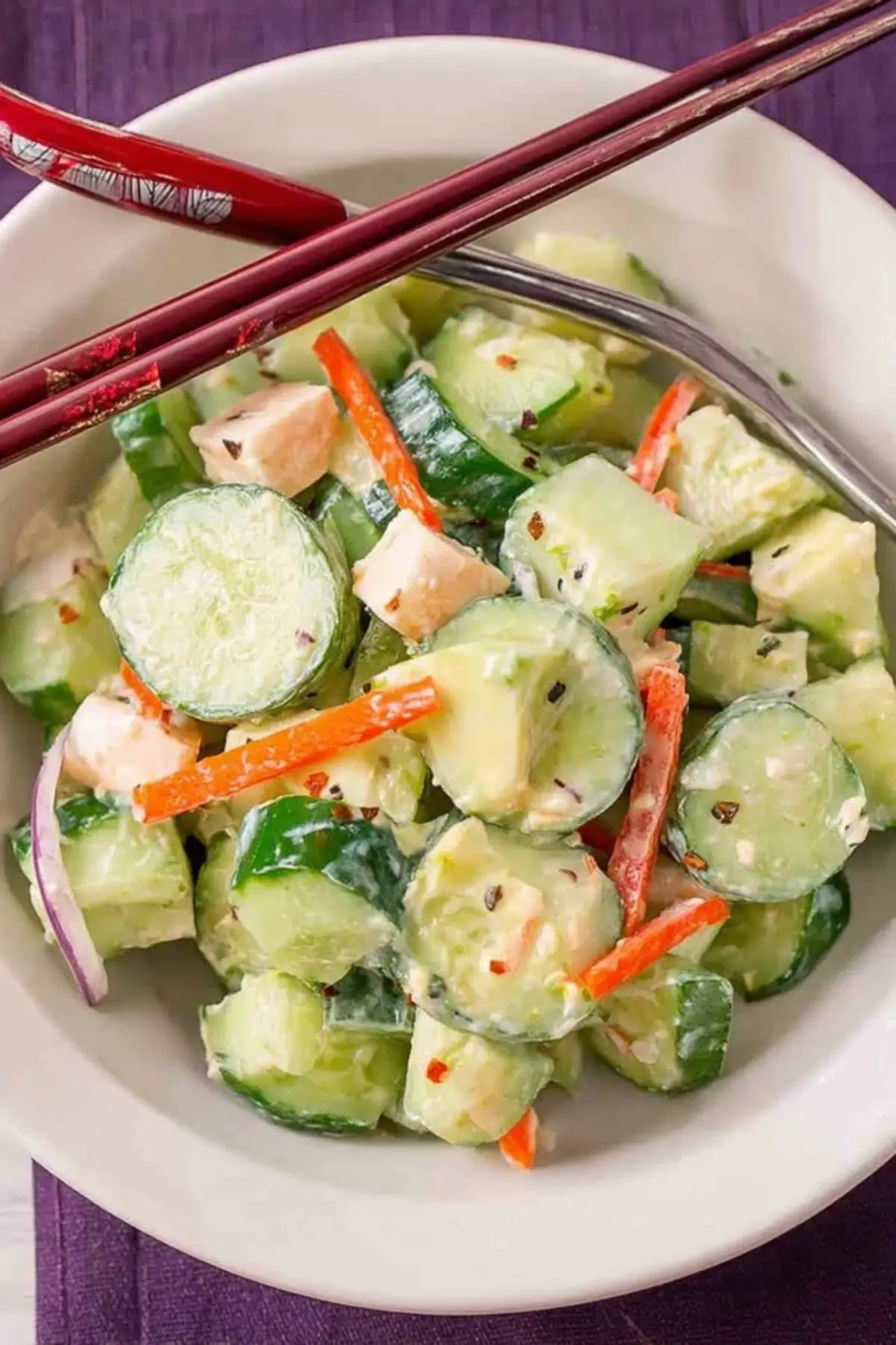 California Roll Cucumber Salad