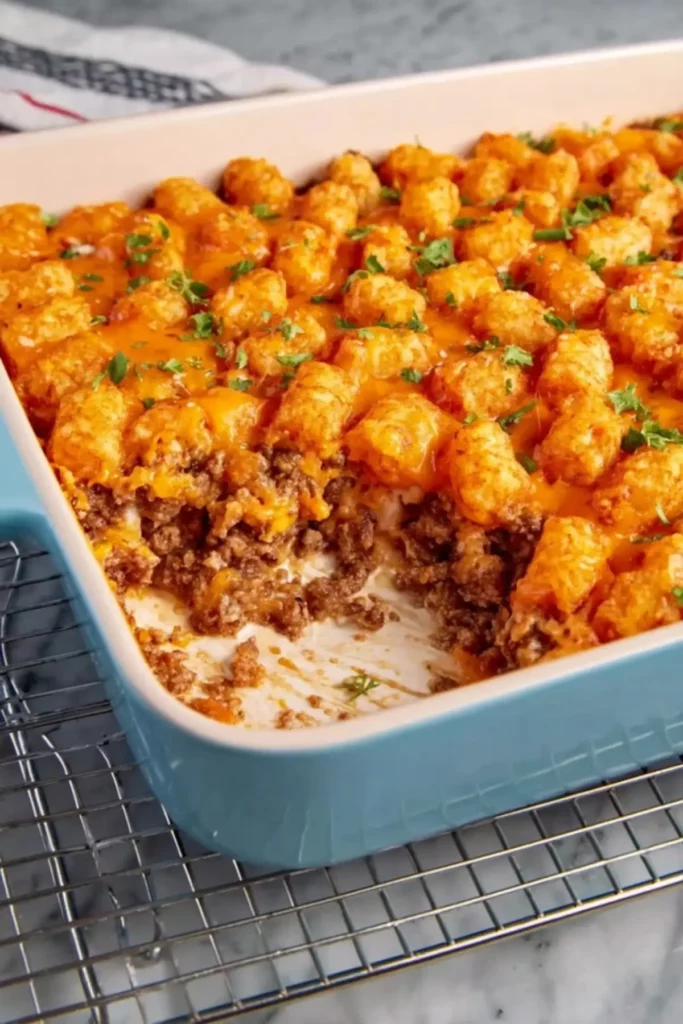 Cheesy Tater Tot Casserole