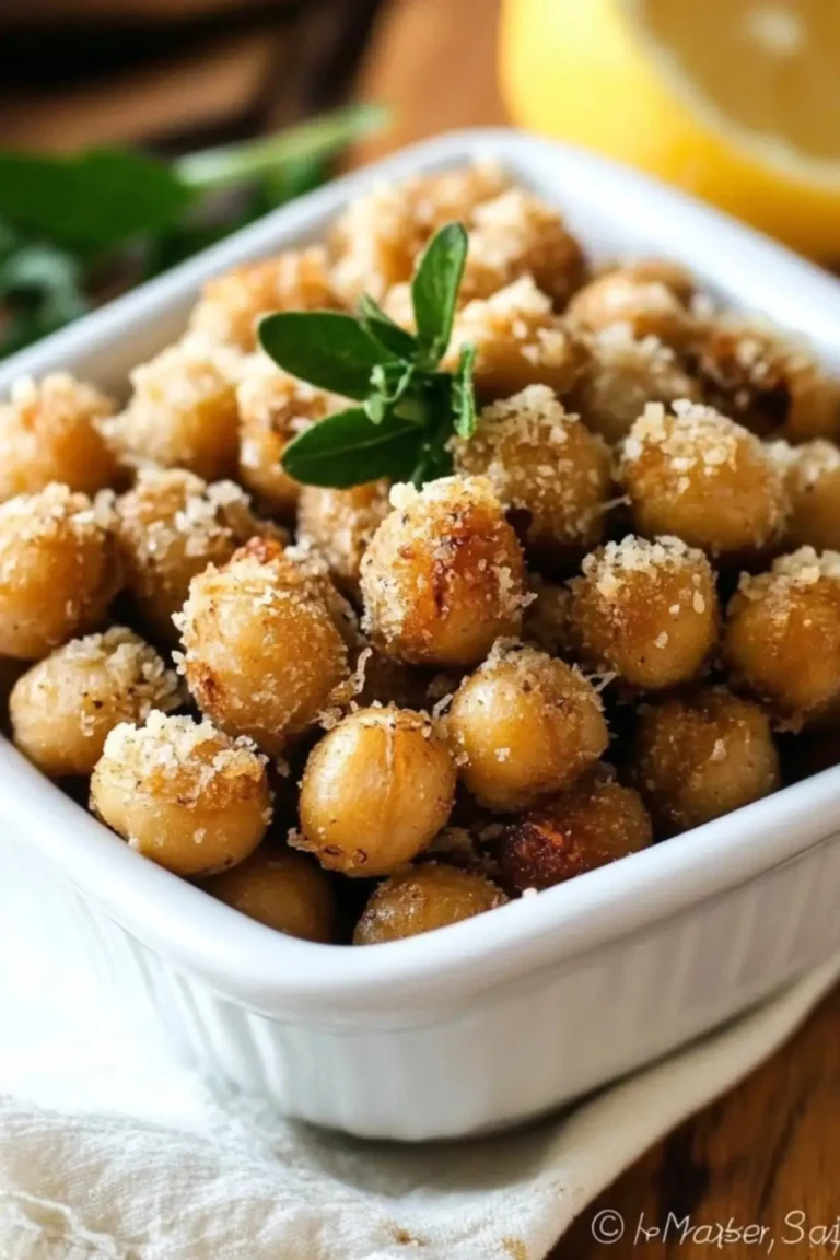 Crispy Parmesan Chickpeas