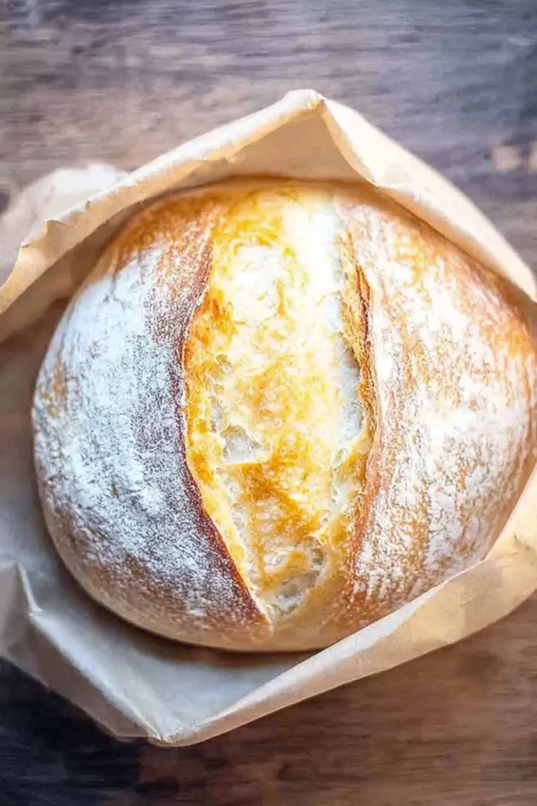 Easiest Ever No Knead Sourdough Bread Recipe