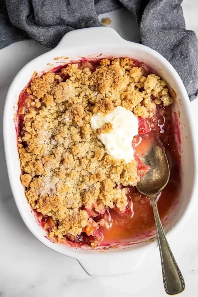 Easy Rhubarb Crisp