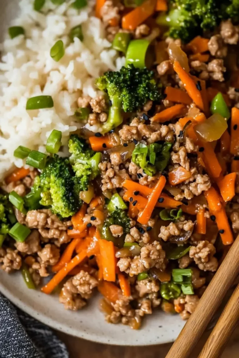 Ground Turkey Teriyaki Stir Fry