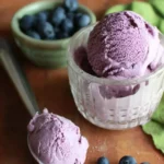 Homemade Blueberry Ice Cream