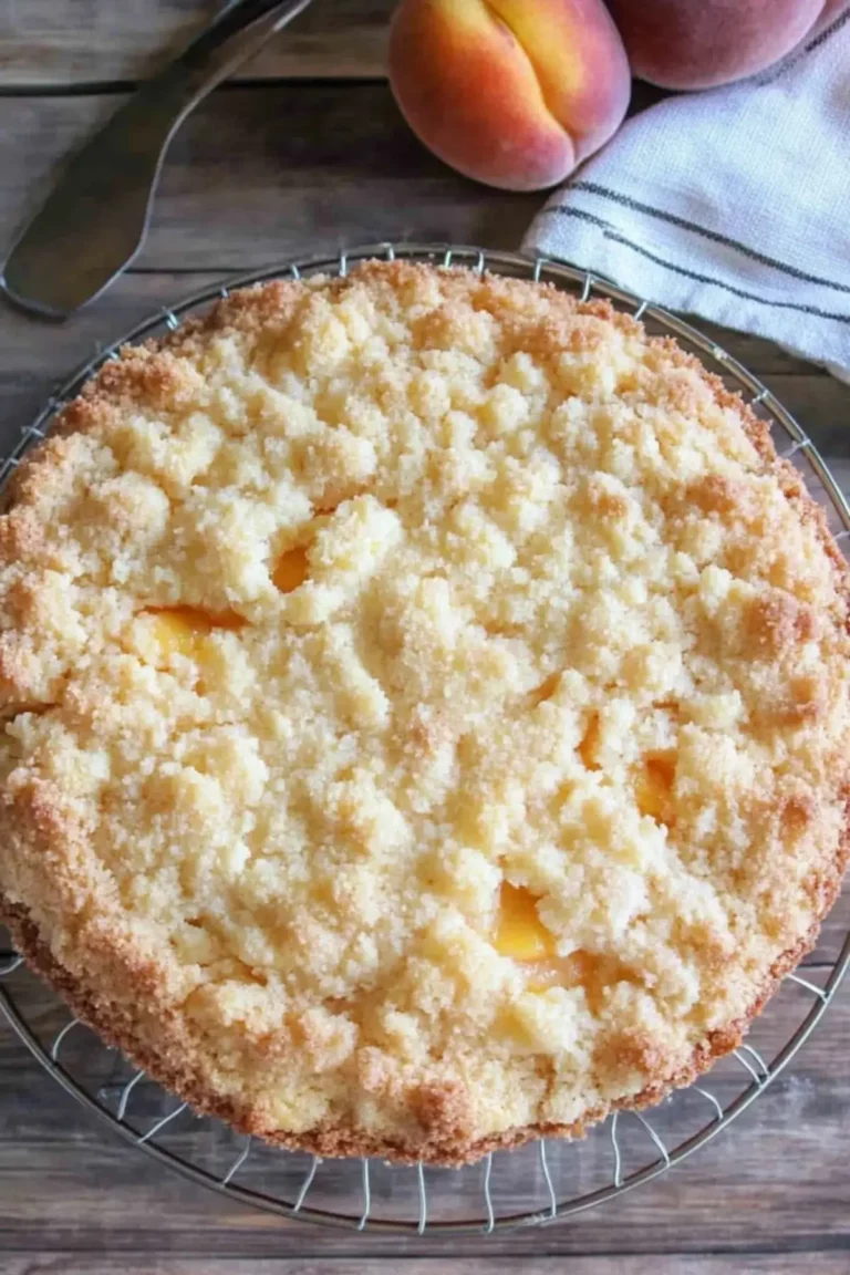 Italian Peach Crumb Cake