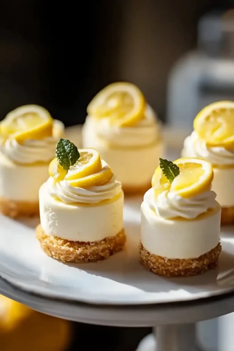 Mini Lemon Cheesecakes