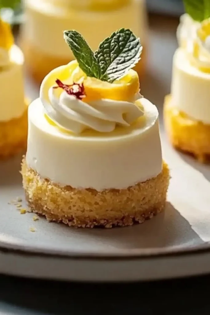 Mini Lemon Cheesecakes