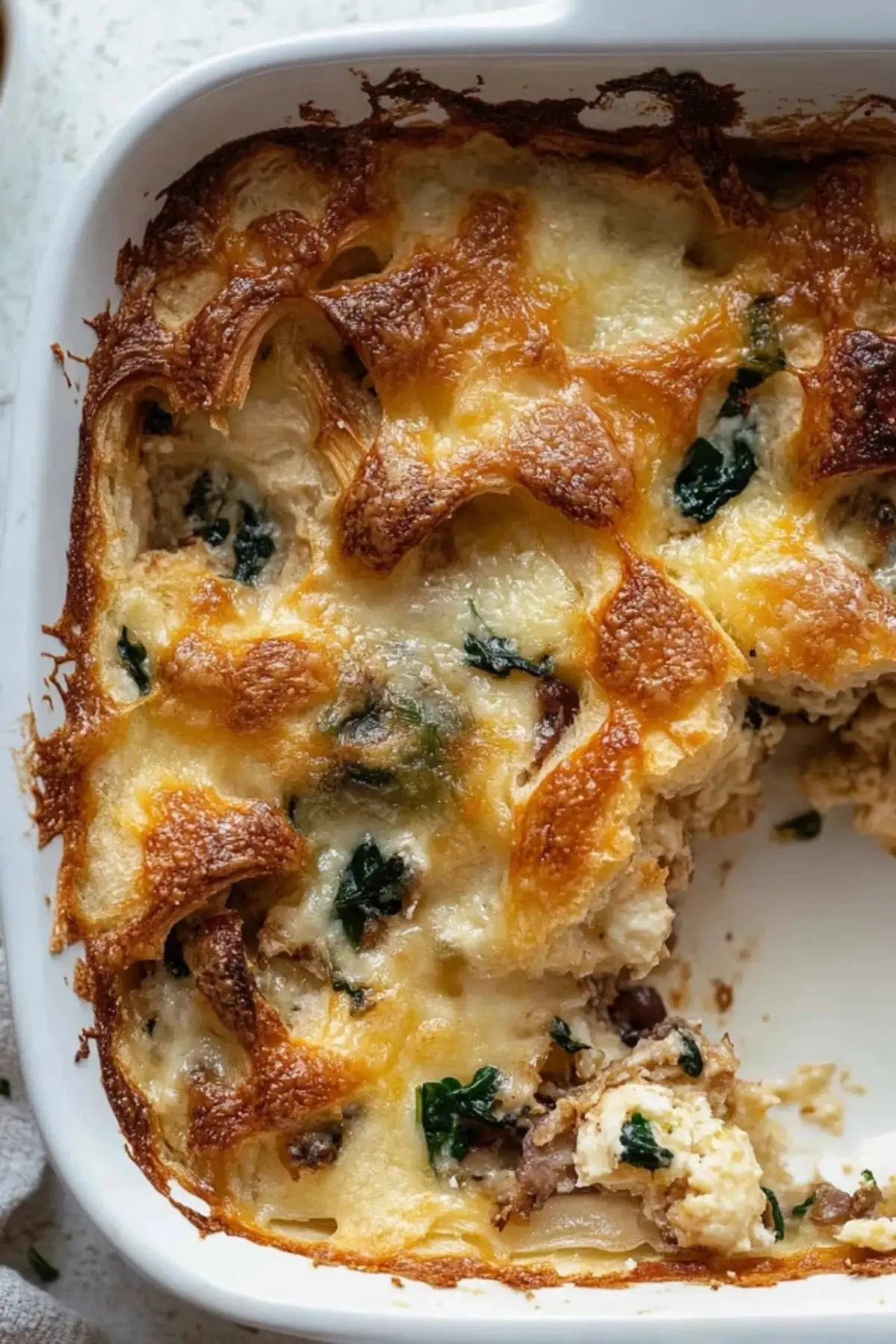 Overnight Croissant Breakfast Bake.